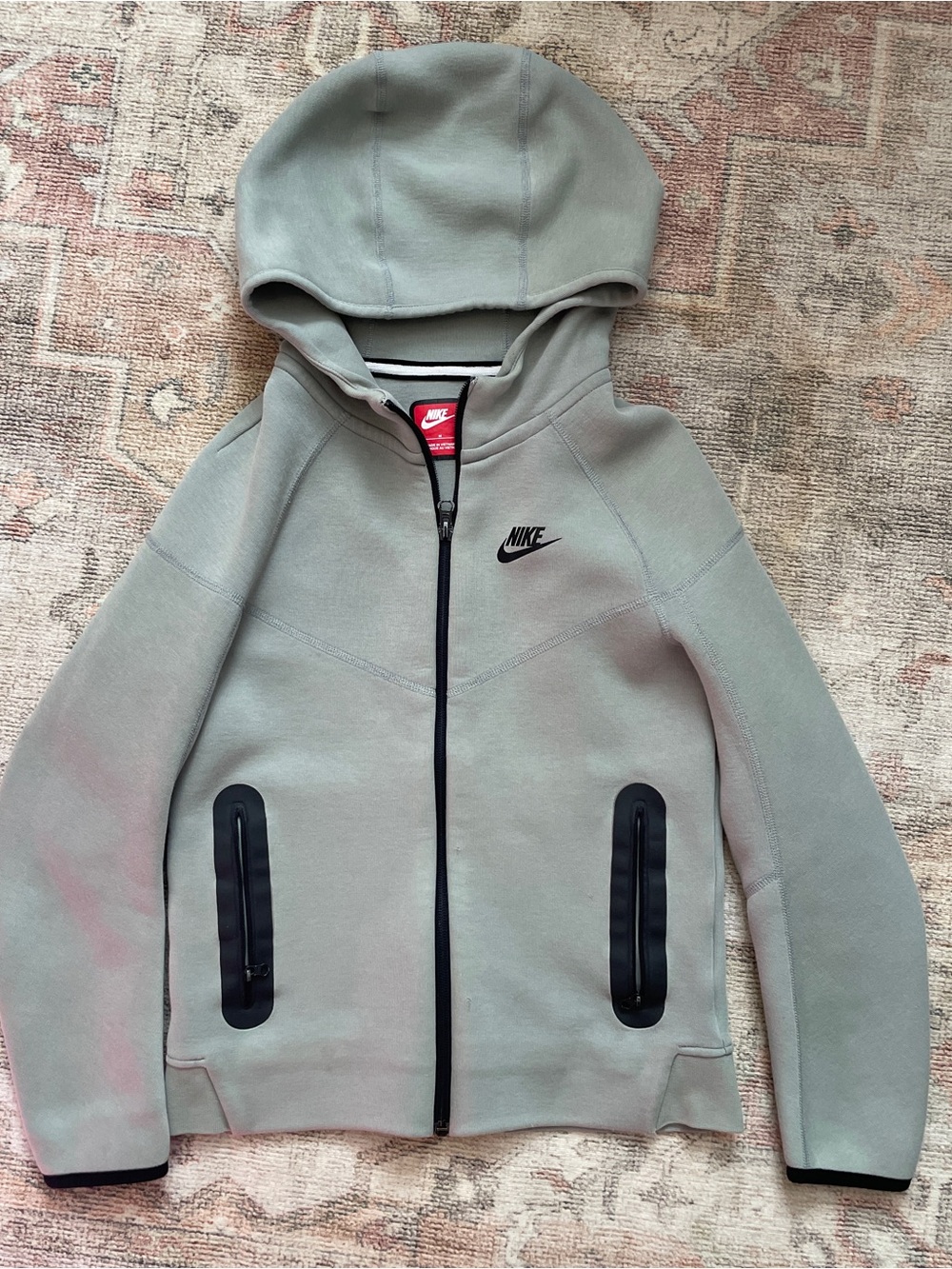 Nike Kids' Hooded Full-Zip Jacket - Grey